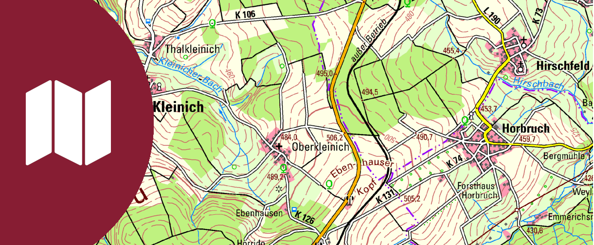 Vorschau Digitale Topographische Karte Rheinland-Pfalz in maps.rlp.de